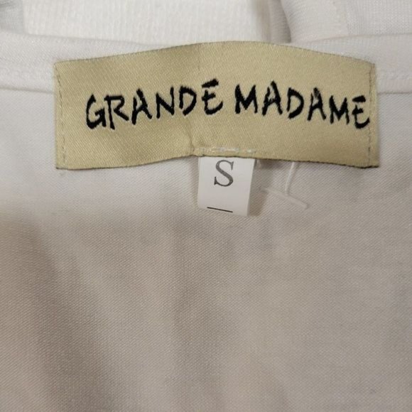 Open Front Cardigan Plus Size Linen Cardigan Short Sleeve Size S -- Fits Large - Picture 5 of 5